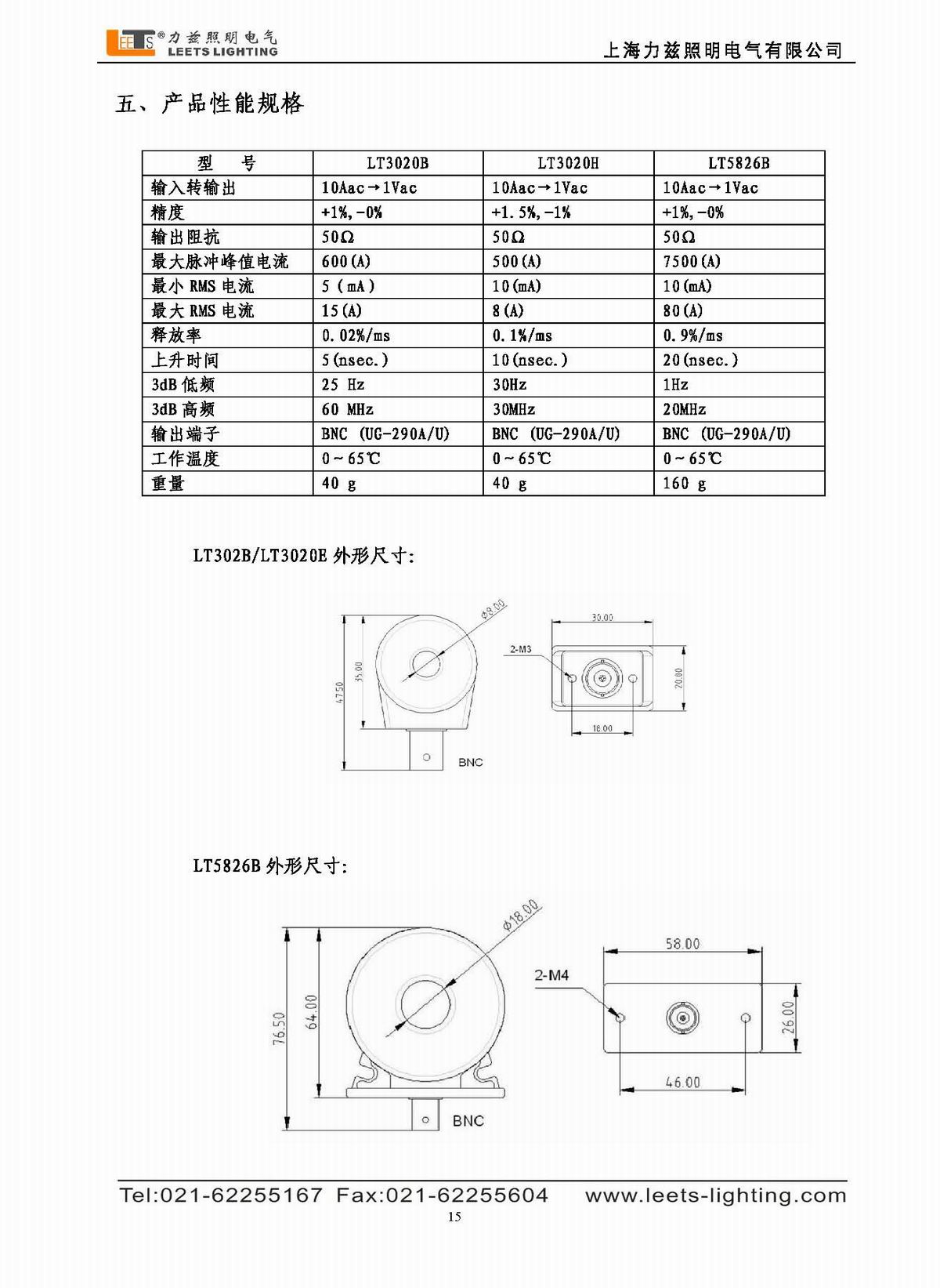 寬頻帶電流測量環(huán)使用說明書